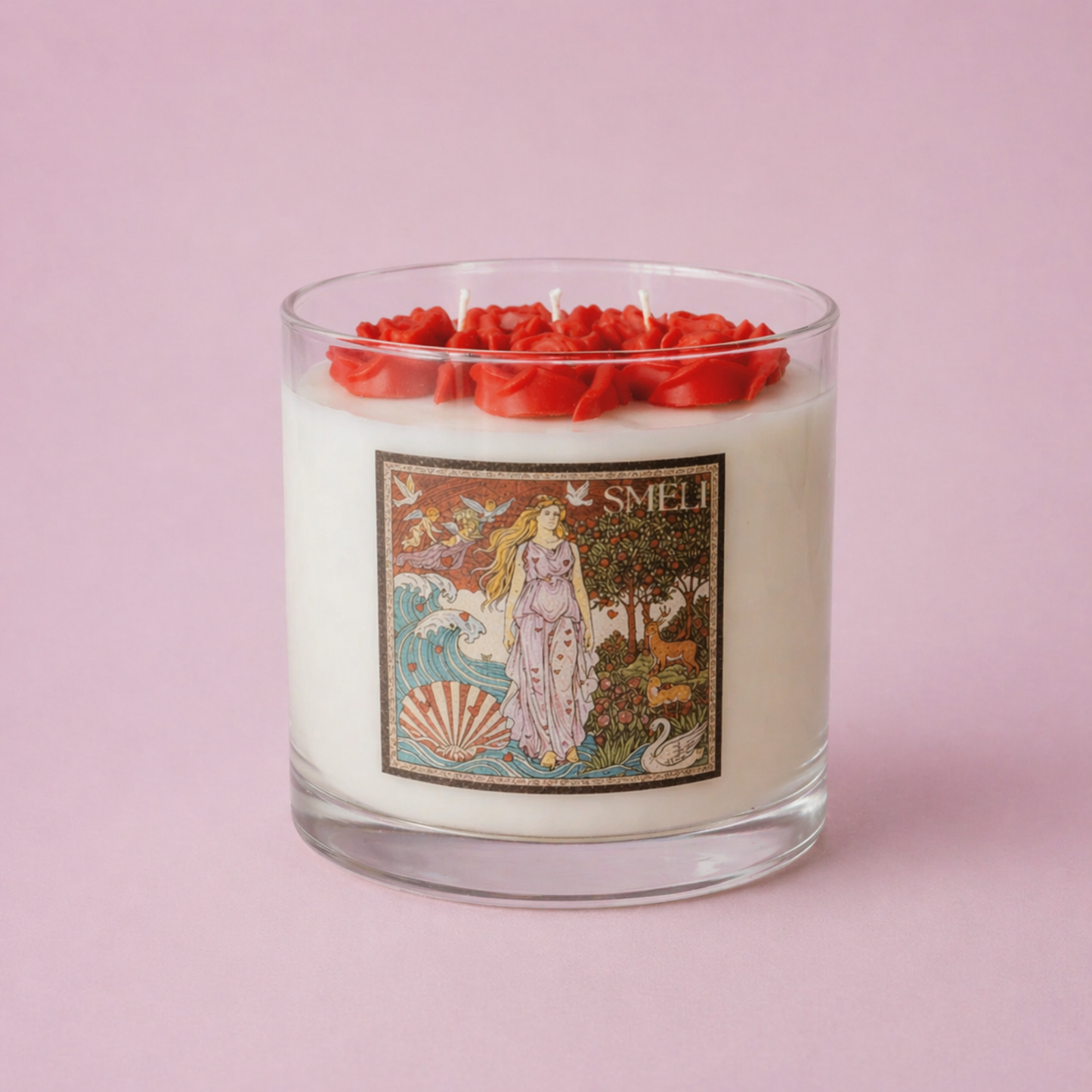 VIII Roses Candle