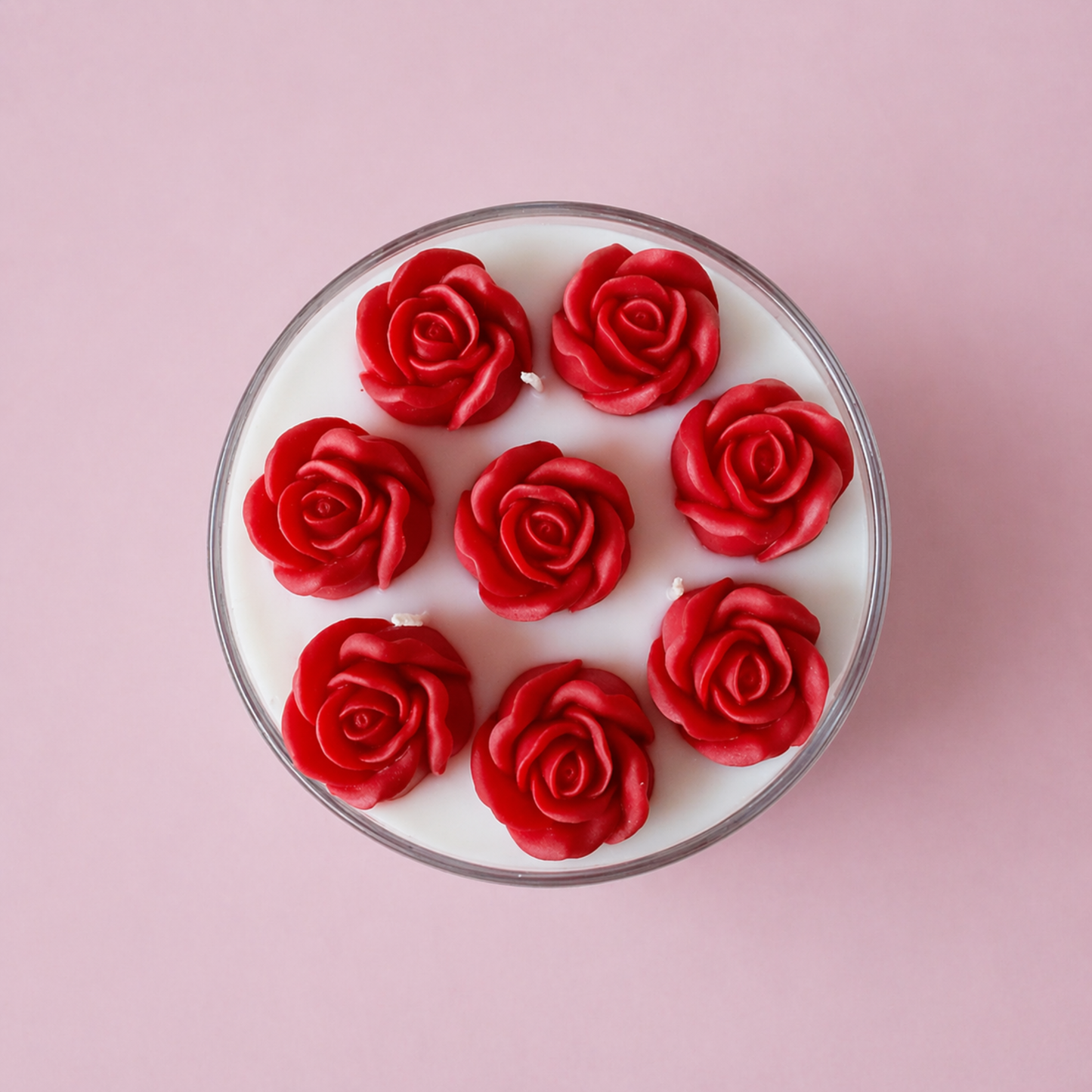 VIII Roses Candle
