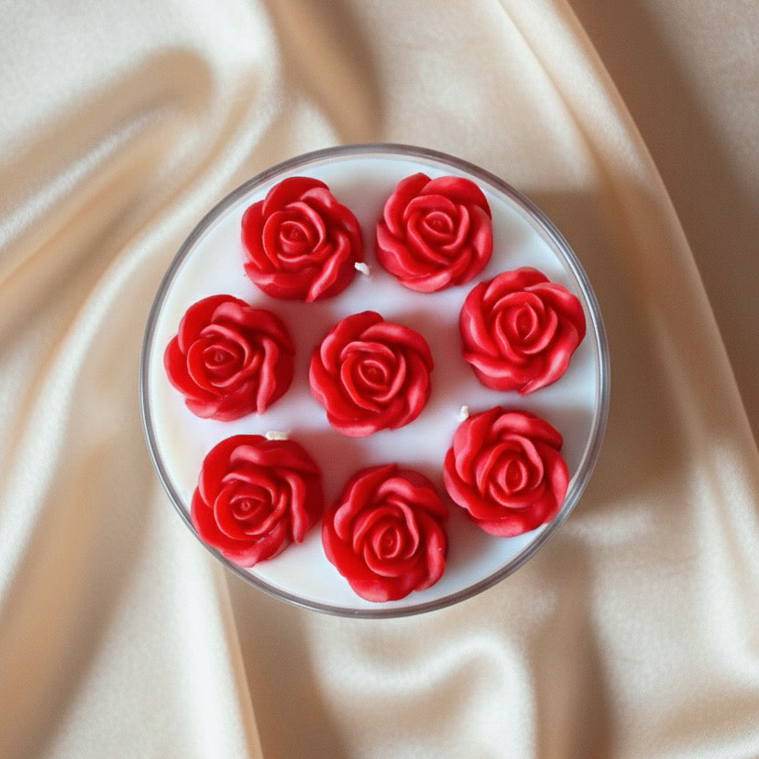 VIII Roses Candle